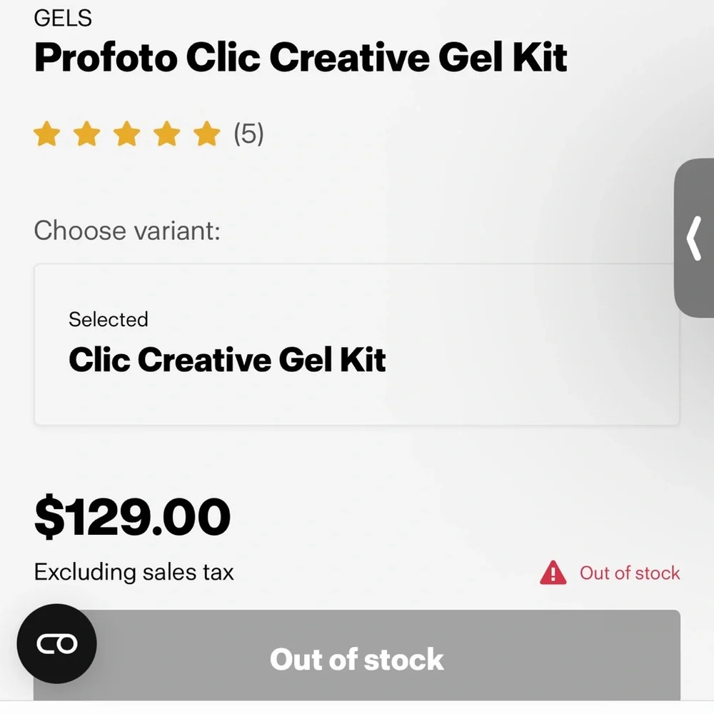 Used Profoto ocf Color Gel Filter Set - Pink, Blue, Yellow